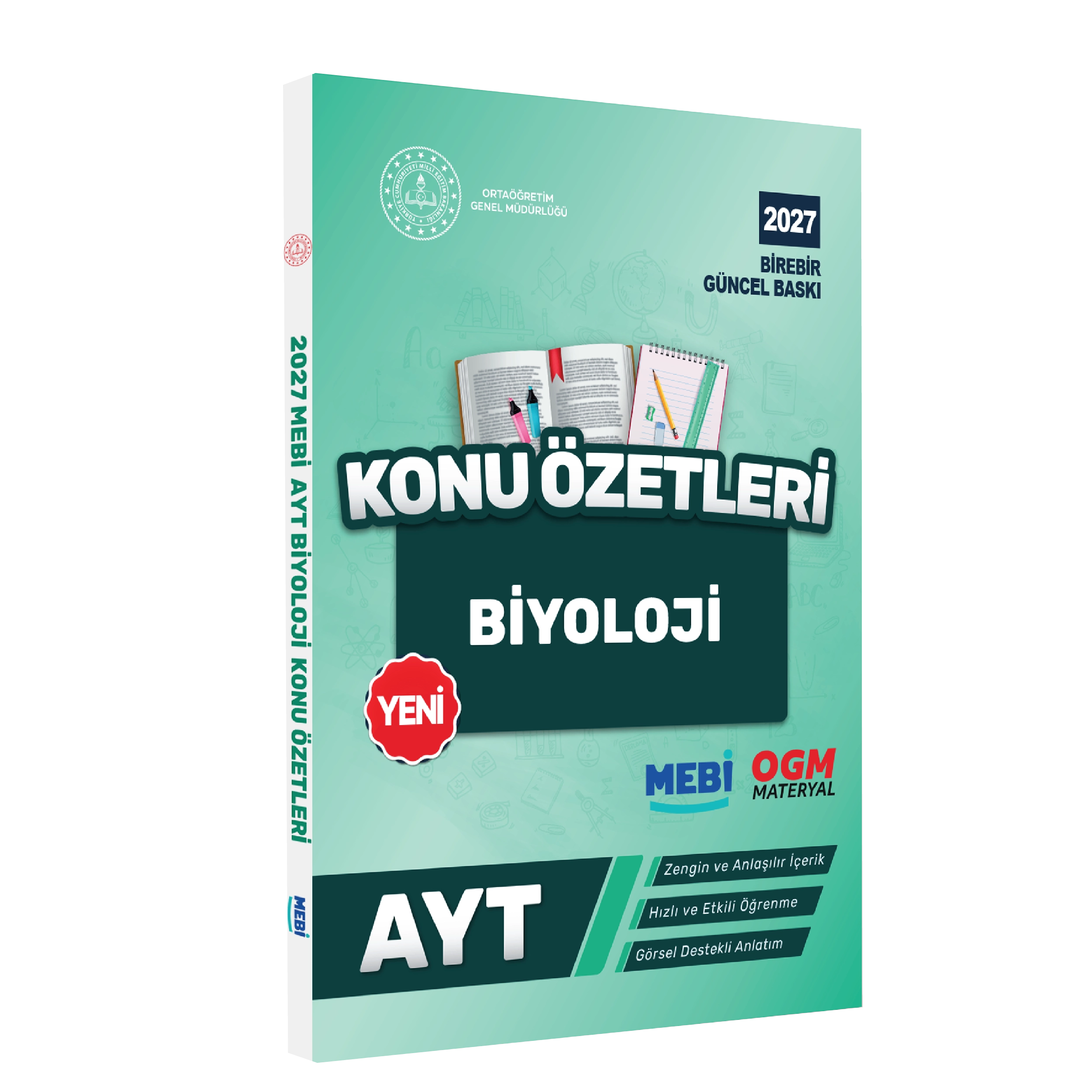 2027 YKS-AYT MEBİ-OGM Biyoloji Pratik Konu Özet Kitabı RENKLİ A4 Boyut Görsel Destekli BASKI ÜCRETİ