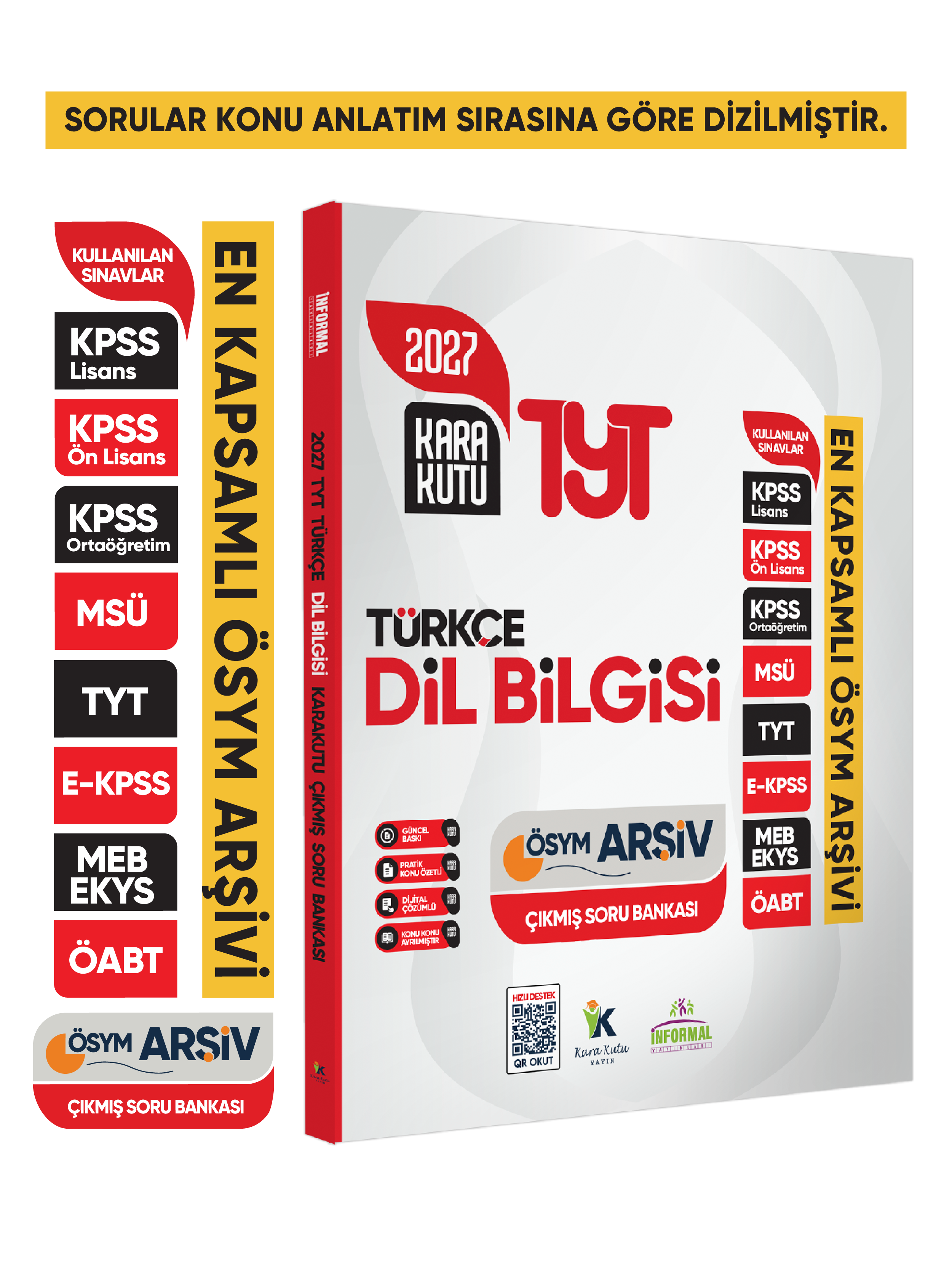 2027 YKS-TYT Türkçenin Kara Kutusu DİL BİLGİSİ ÖSYM Çıkmış Soru Bankası Konu Özetli Dijital Çözümlü