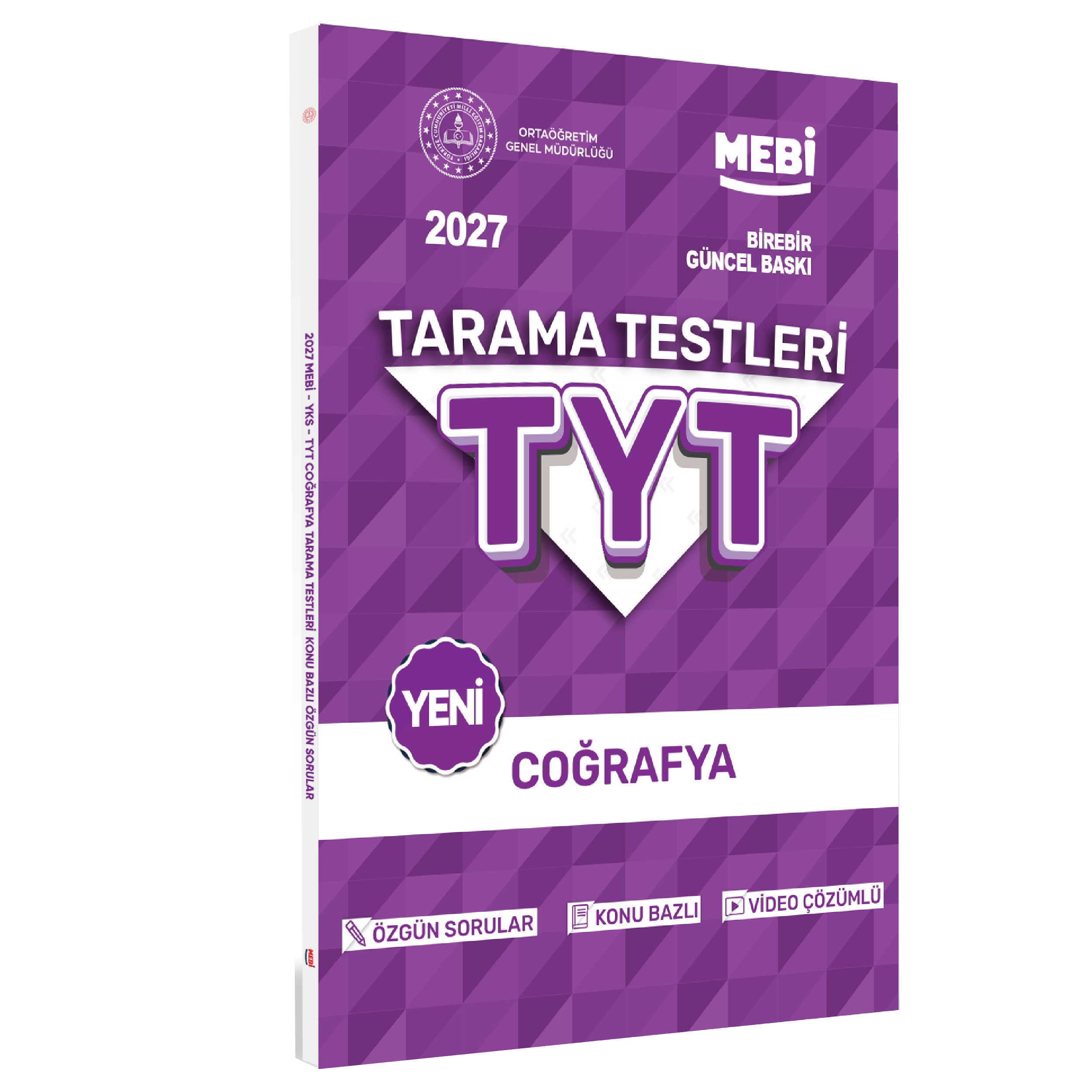 2027 YKS-TYT MEBİ-OGM Coğrafya Özgün Tarama Testleri Kitabı A4 Boyut Renkli Görsel BASKI ÜCRETİ