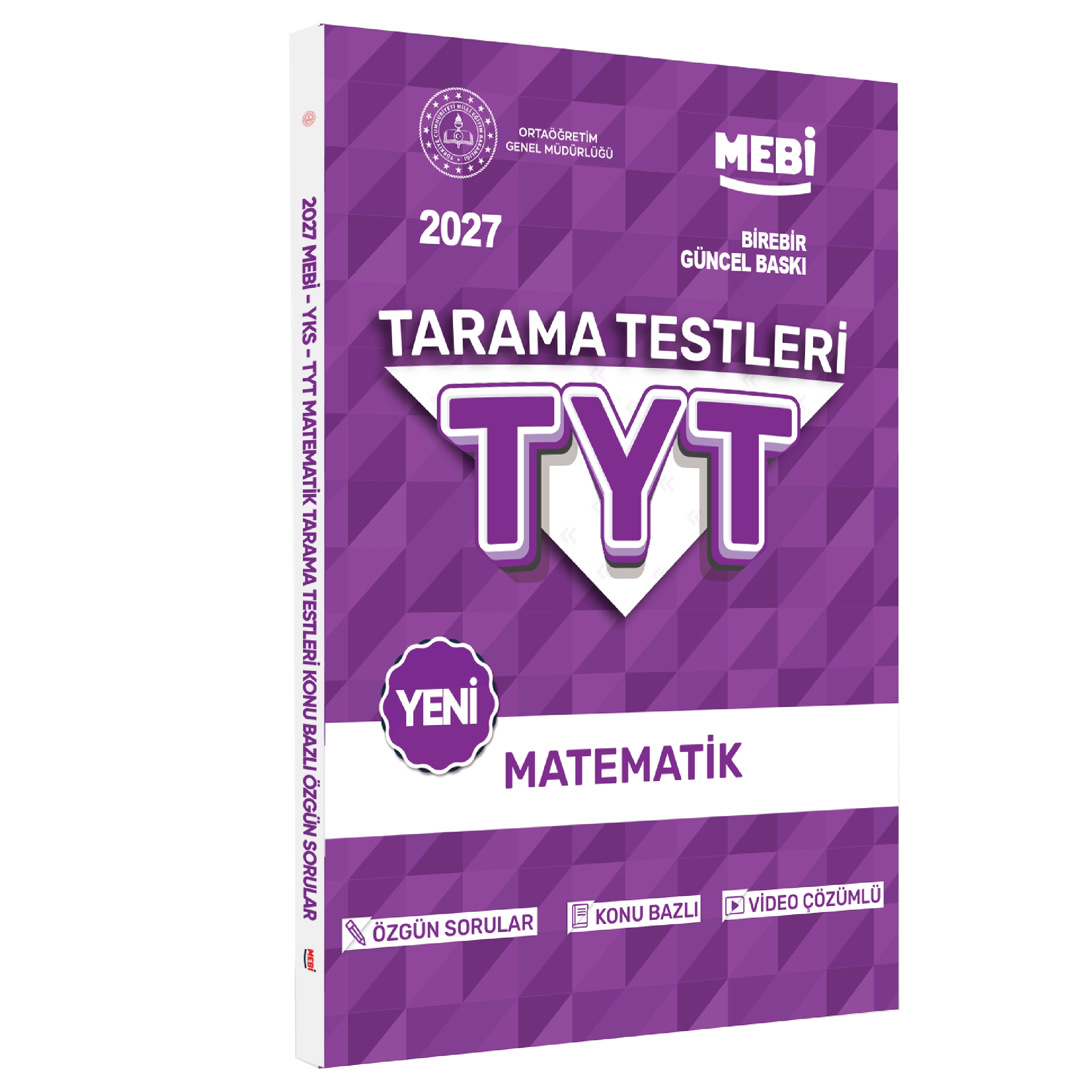 2027 YKS-TYT MEBİ-OGM Matematik Özgün Tarama Testleri Kitabı A4 Boyut Renkli Görsel BASKI ÜCRETİ