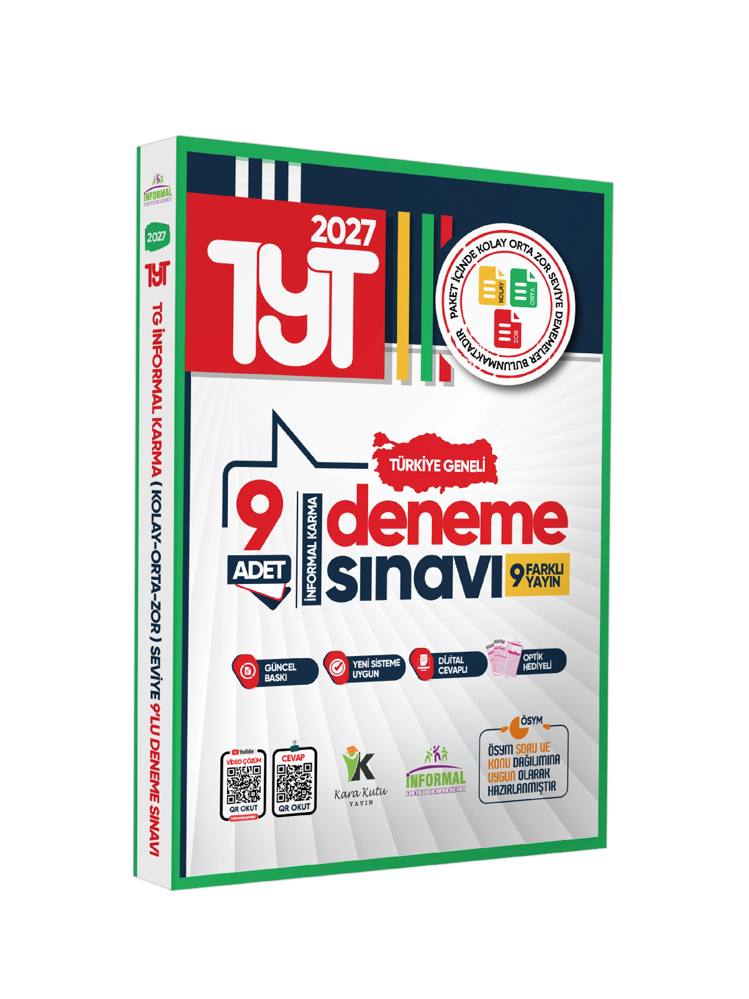 2027 YKS-TYT Ösym Çıkmış Soru 10lu Tıpkı Basım ve Kurumsal 9lu Özgün Paket Deneme Türkiye Geneli