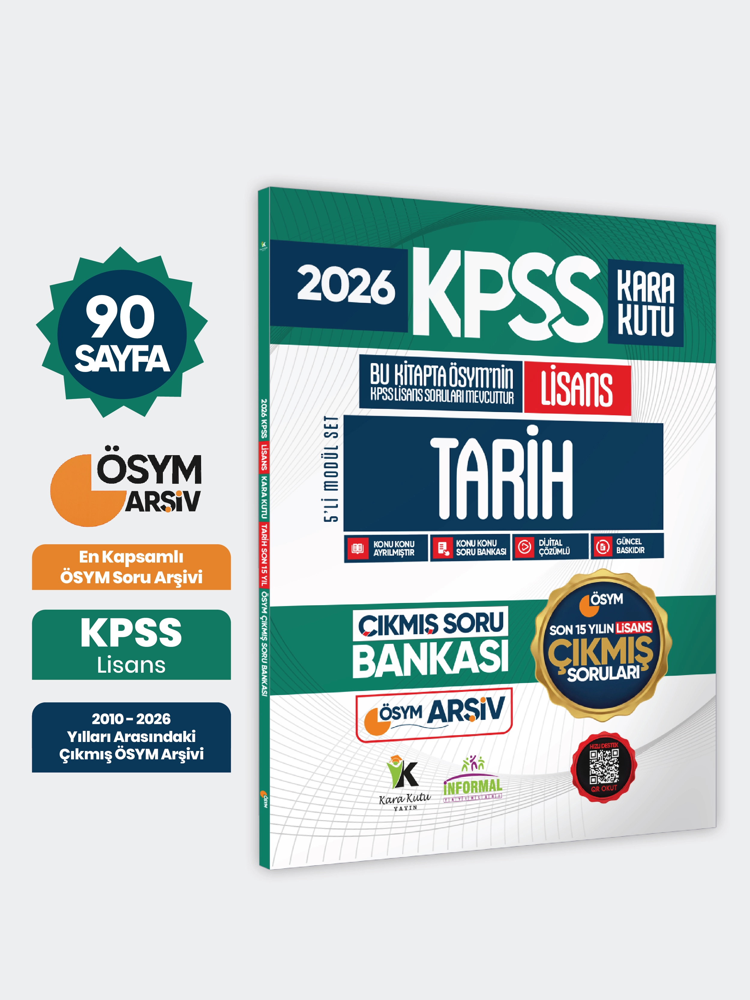 2026 FULLLisans KPSS Lisans Tarih Kara Kutu ÖSYM Çıkmış Soru Bankası Son 15 Yıl(Sadece Lisans)