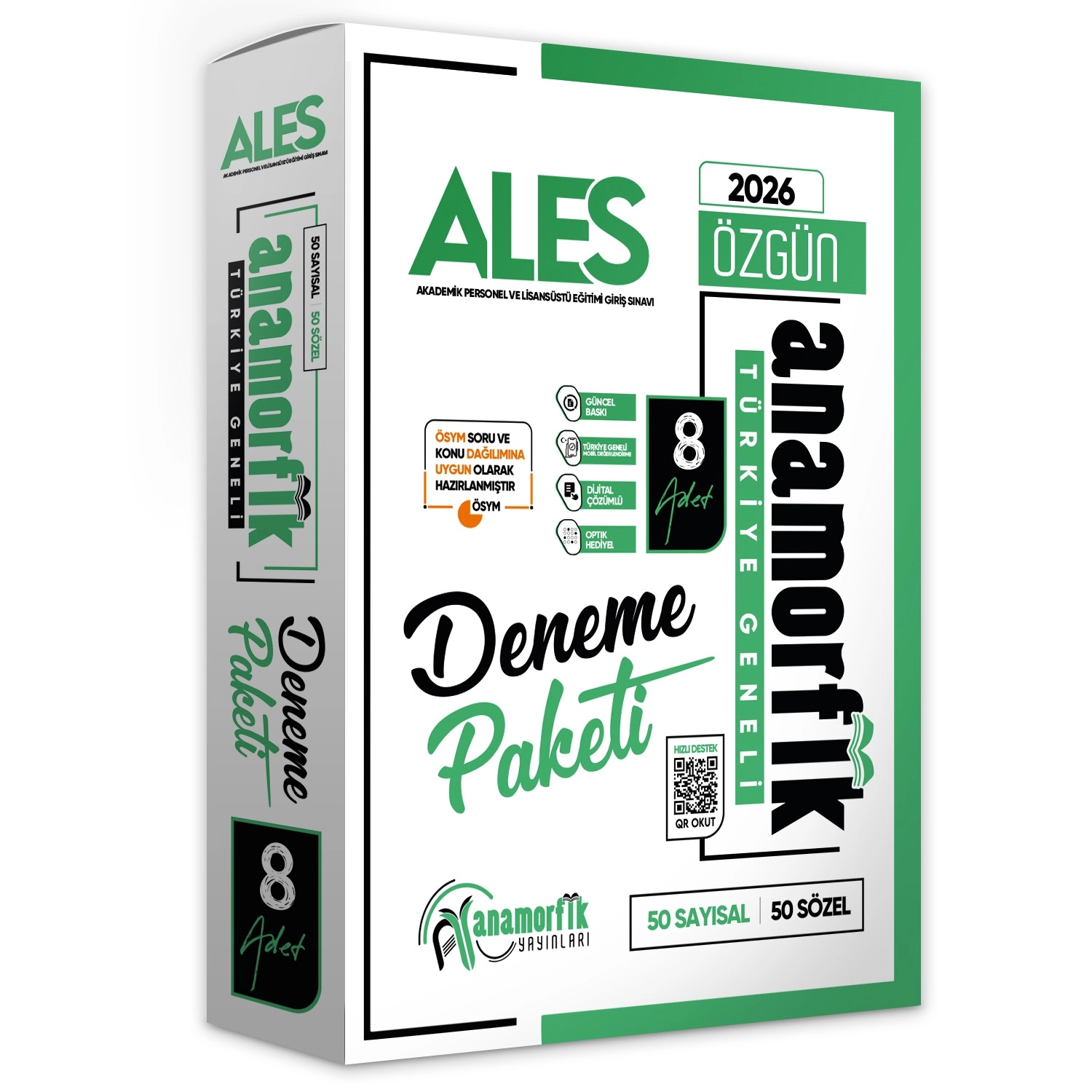 2026 ALES Anamorfik 8li Deneme Paketi Özgün Yeni Nesil Türkiye Geneli Kurumsal Çözümlü