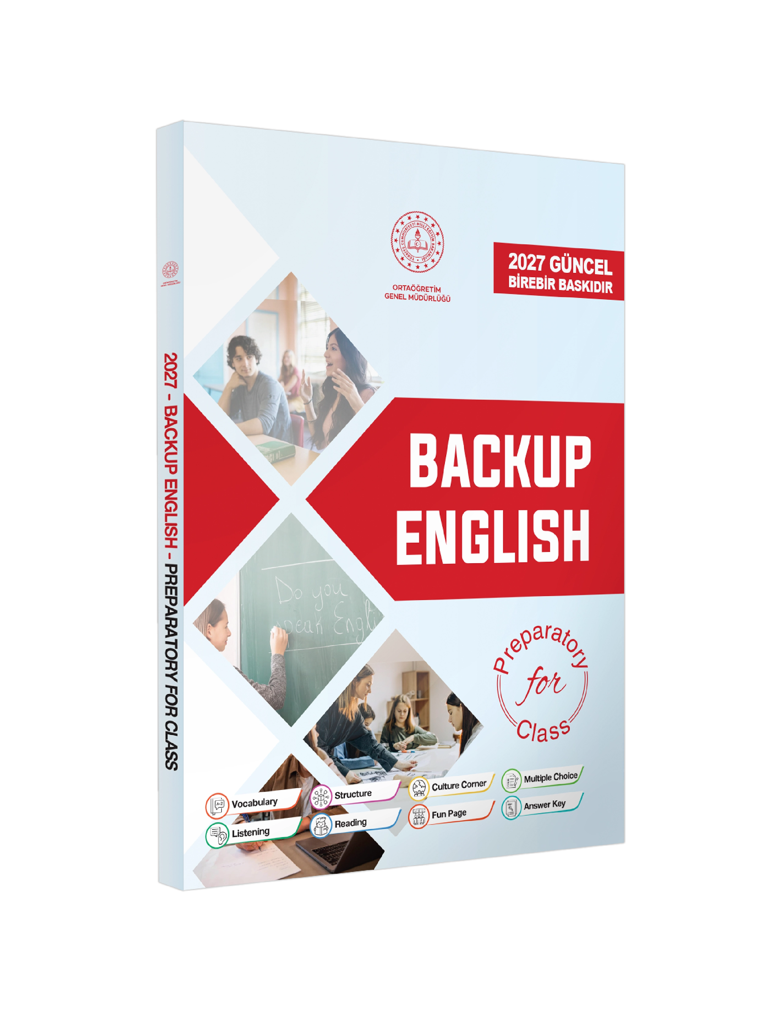 2027 YDT MEBİ İngilizce Hazırlık Sınıfı Backup English Konu Anlatımlı Soru Bankası BASKI ÜCRETİ