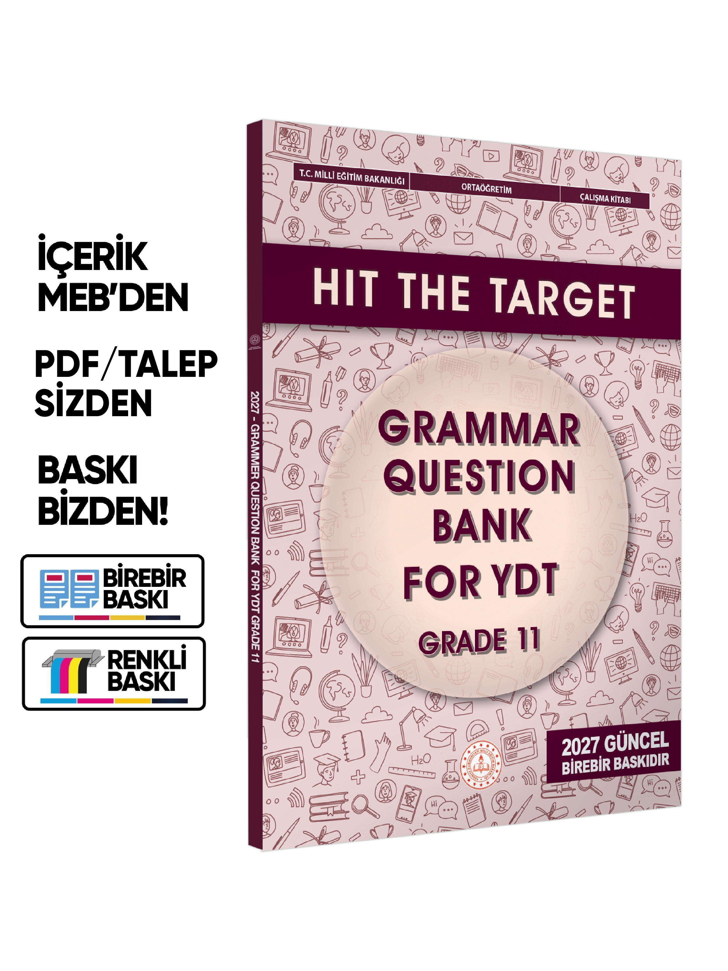2027 YDT MEBİ İngilizce 12.Sınıf Grammar Question Bank (Dilbilgisi) Soru Bankası BASKI ÜCRETİ
