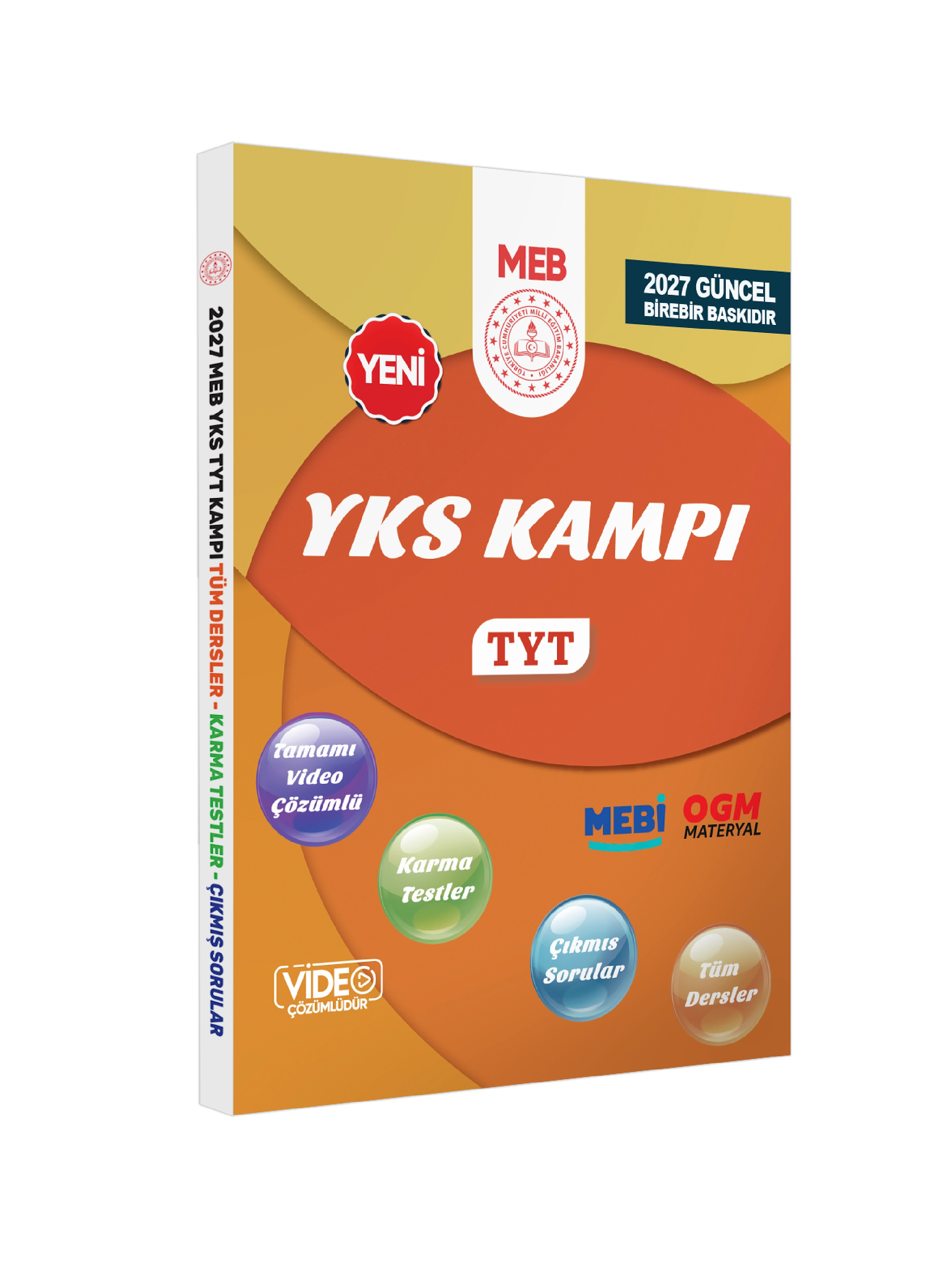 2027 YKS-TYT KAMPI MEBİ Tüm Dersler Soru Bankası Video Çözümlü (A4 Boyutu-Renkli Baskı)BASKI ÜCRETİ
